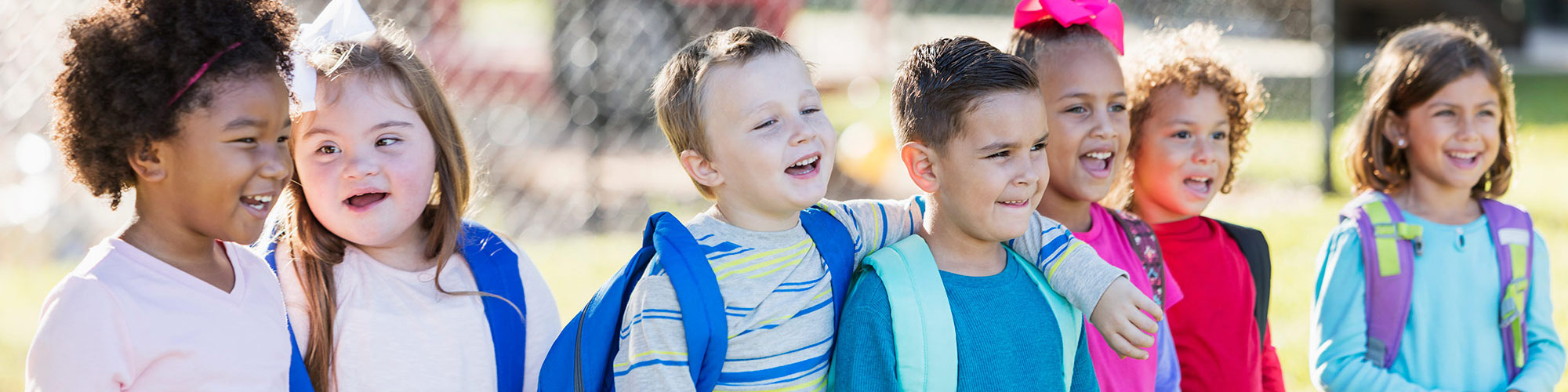 Group of smiling children.