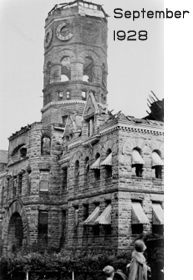 OSPI building, September 1928 after fire